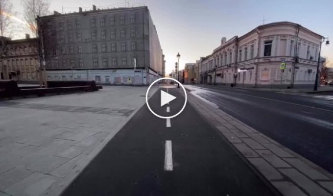 Видео опустевшей Москвы