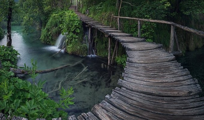 Национальный парк Плитвицкие озера в Хорватии (44 фото)