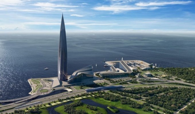 В Санкт-Петербурге завершается строительство высокого здания в Европе (18 фото)
