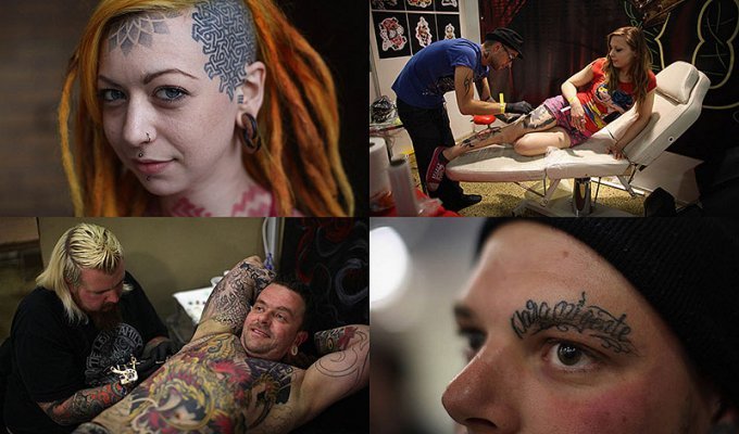 Конвенция любителей тату в Лондоне “Tattoo Jam Festival” (14 фото)