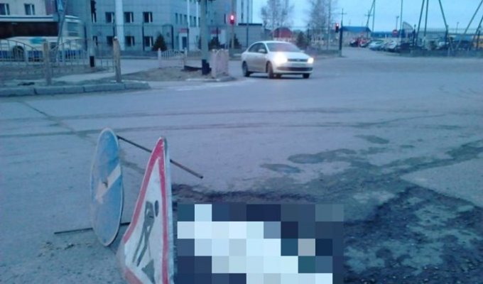 Технология ремонта дороги в Нефтеюганске (3 фото)