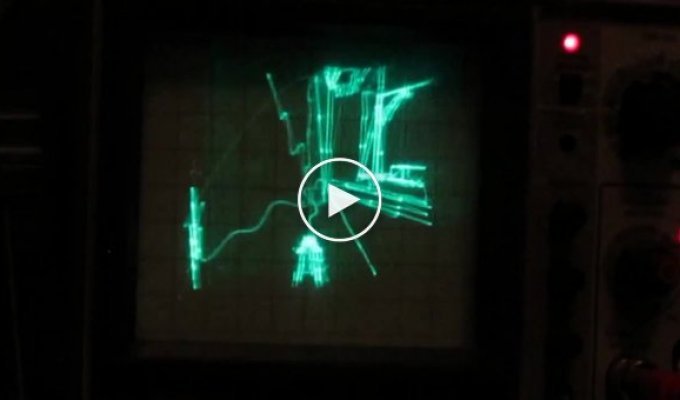 Quake запустили на осциллоскопе