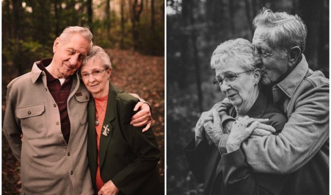 Любовь длиною в жизнь: фотосессия семейной пары, прожившей вместе 68 лет (18 фото)