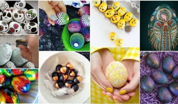 35+ способов покрасить яйца: просто, красиво, сложно, феерично (67 фото)