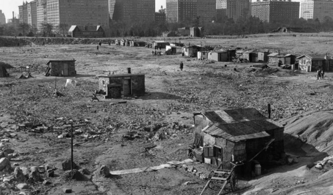 Жизнь в Гувервиллях или трущобы времен Великой депрессии в США (26 фото)