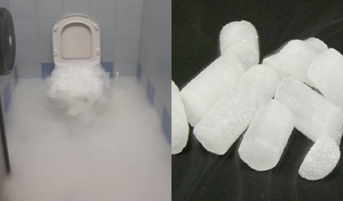 Москвич утилизировал сухой лед в унитазе и устроил жителям многоэтажки туман со спецэффектами (6 фото)