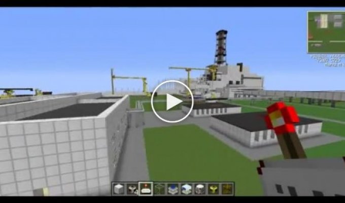 Чернобыльская АЭС в Minecraft