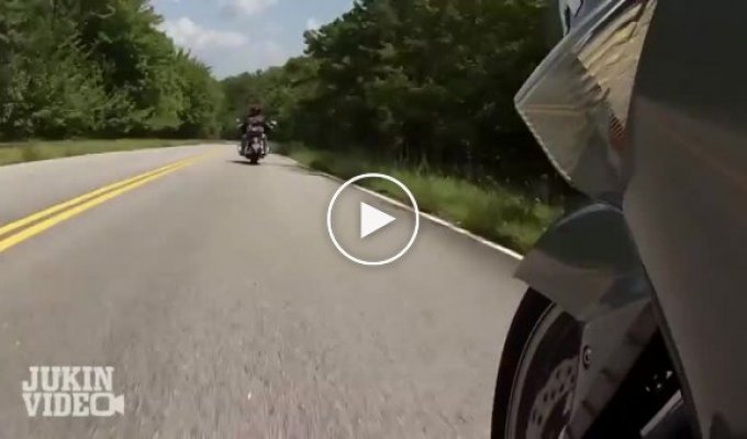 Падение с мотоцикла