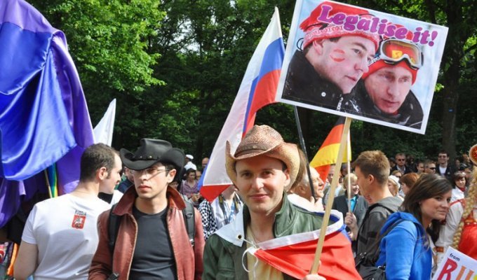 Русские на берлинском гей-параде (60 фото)