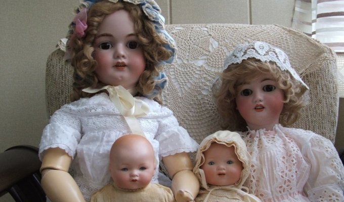 Антикварные куклы - красота и роскошь для ценителей (22 фото)
