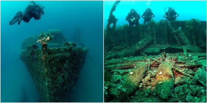 Галлиполи: подводное кладбище военных кораблей в Турции (16 фото + 1 видео)