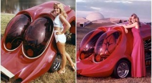 Как дизайнеры 70-х представляли себе автомобиль будущего (9 фото)