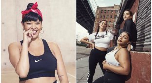 Компания Nike запустила линию спортивной одежды плюс-сайз (8 фото)
