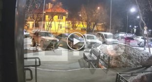 In Tyumen, a drunk BMW driver rammed 9 cars