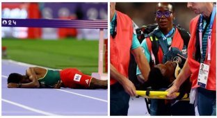 Падение бегуна из Эфиопии на Олимпиаде в Париже попало на видео (4 фото + 1 видео)