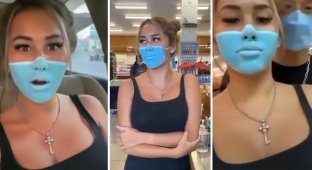 Россиянку депортируют с Бали за пранк с нарисованной маской (5 фото + 1 видео)