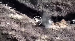 A small selection of explosions from the Russians under the feet of grenades