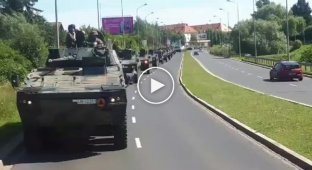 Польща перекидає військову техніку для зміцнення свого східного кордону (Білорусь)
