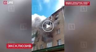 Спасаясь от пожара семья спрыгнула с 5 этажа