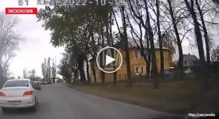 In Pskov, a Kia driver knocked down a man at a pedestrian crossing
