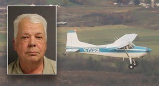 The pilot harassed the woman for several years by flying over her house (4 photos + 1 video)