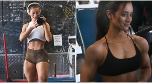 Jessica Bicklin - the girl who proves that you can stay feminine and with muscles (6 photos)