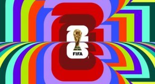 ФИФА показала логотип ЧМ-2026 по футболу, который пройдет с Канаде, США и Мексике (3 фото)