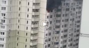 A fire broke out in the apartment due to an exploding deodorant