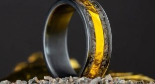 One of a kind: jewelers created a space ring from "souvenirs" from the Moon itself (3 photos + 1 video)