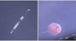 SpaceX во время испытаний взорвала ракету-носитель Falcon 9 (2 фото + 1 видео)