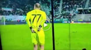 A terrible attempt on the goalkeeper's life