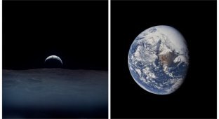 Снимки Земли, сделанные астронавтами миссий "Аполлон" в 60-х годах (17 фото)