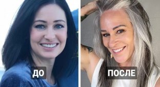 15 beautiful ladies who embraced gray hair and made it their thing (16 photos)