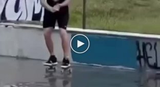 A typical day at the skate park after rain