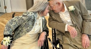 Fate could not bring it together earlier: the world's oldest couple got married after 100 years (5 photos)