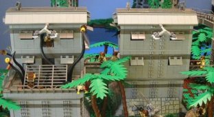 Станция в джунглях из Lego (6 фото)