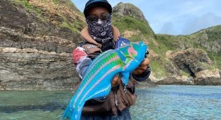 Мужчина поймал рыбу-аватар (3 фото + 1 видео)