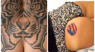 Стыдно, когда видно: неудачные татуировки на женских ягодицах (16 фото)