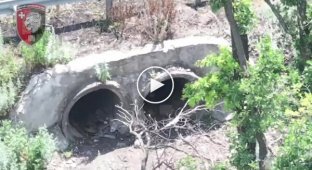 Взрывное видео с попаданием дрона камикадзе по российским оккупантам