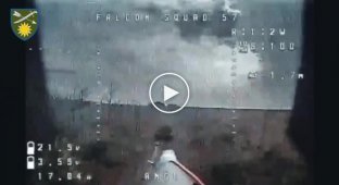 Kamikaze drones destroy enemy infantry fighting vehicles