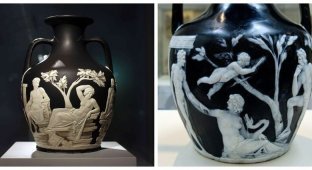 Загадочная Портлендская ваза, которая несколько раз уничтожалась, но восставала как Феникс из пепла (7 фото)