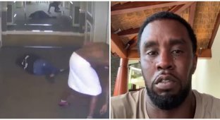 P.Diddy apologized after video surfaced of him beating his lover (2 photos + 5 videos)