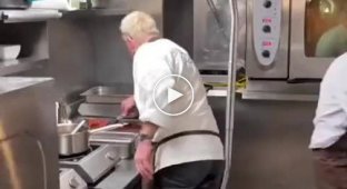 A German chef has found a way to stay employed