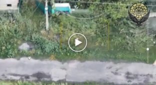 Российские захватчики удирали, пытаясь спастись от дронов-камикадзе