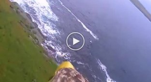 Шотландские скалы с высоты птичьего полета