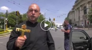 In Bulgaria, a priest cursed Zelensky's motorcade when our President arrived in the country