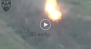 Российский танк Т-72 подбит артиллерией 63-й бригады Украины