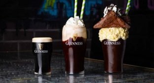 A bar in London presented the world's first milkshake with Guinness (2 photos + video)