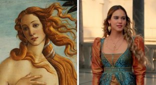 11 comparisons of how the beauties of the past were shown in films (12 photos)