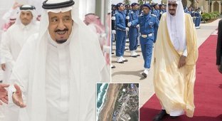 Король Саудовской Аравии потратил на отпуск больше $100 миллионов (12 фото)